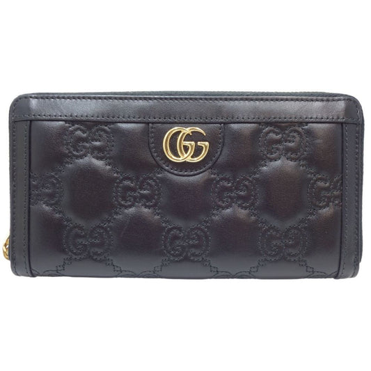 Gucci Black Leather Long Wallet (Bi-Fold) ()