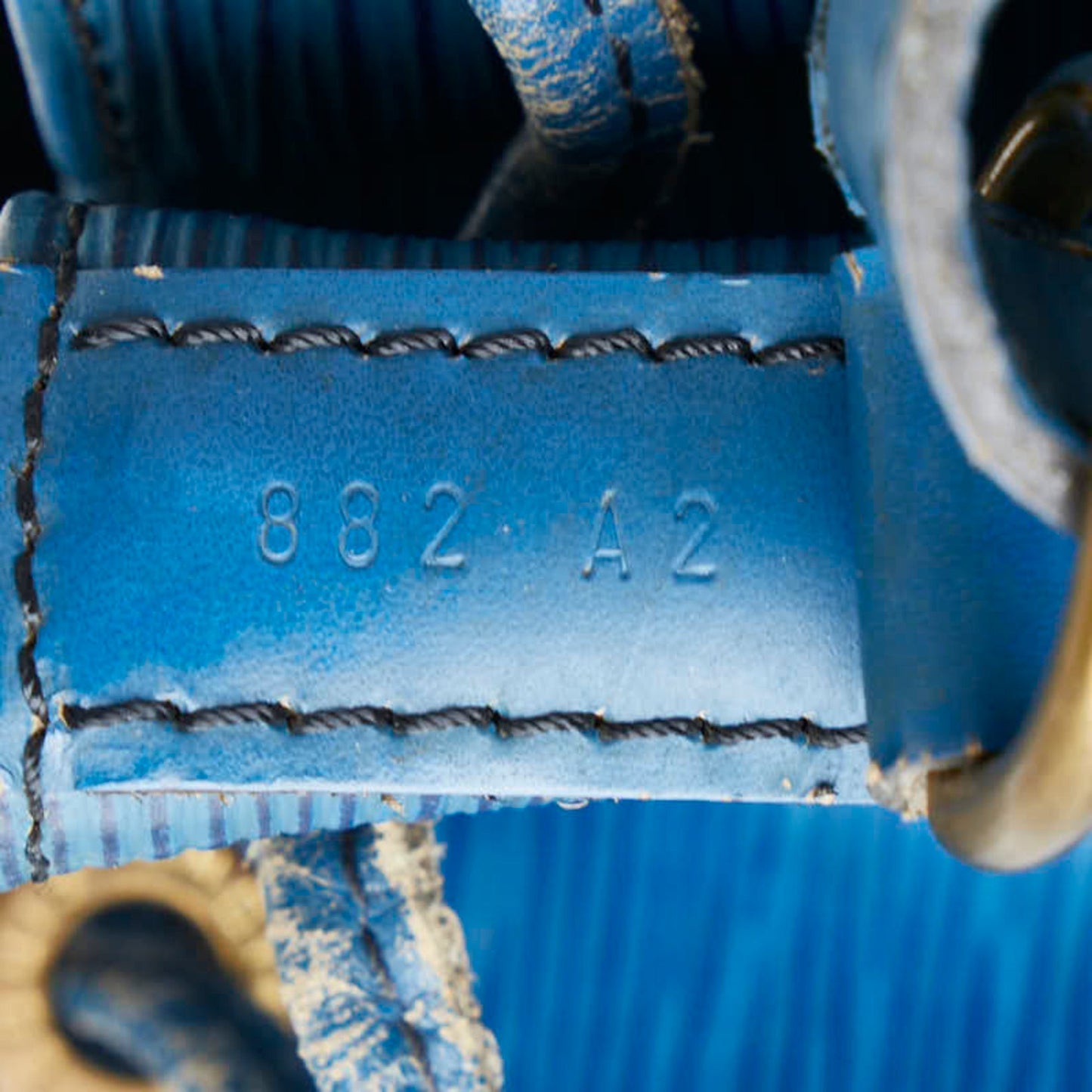 Louis Vuitton Toledo Blue Leather Shoulder Bag