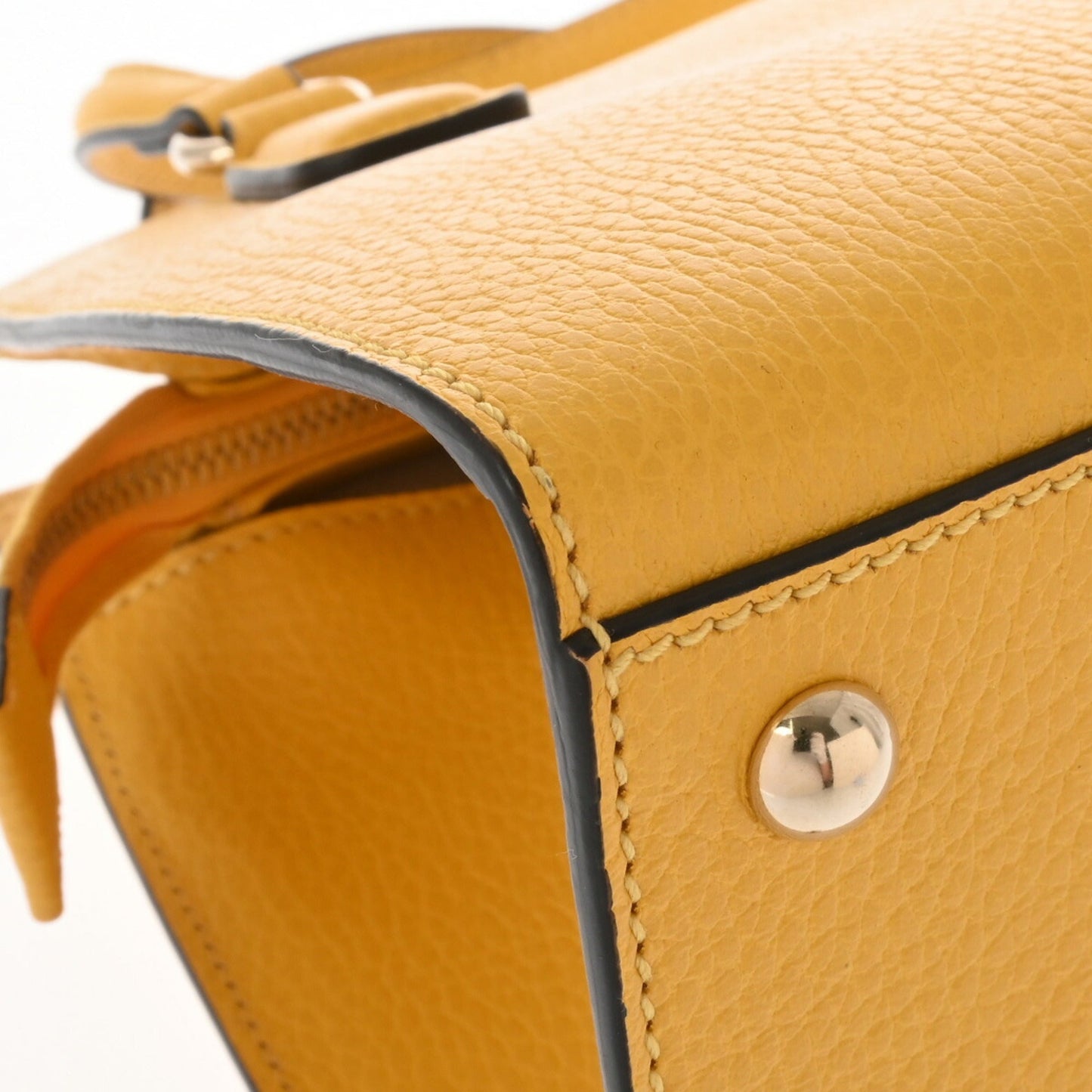 Gucci Yellow Leather Handbag