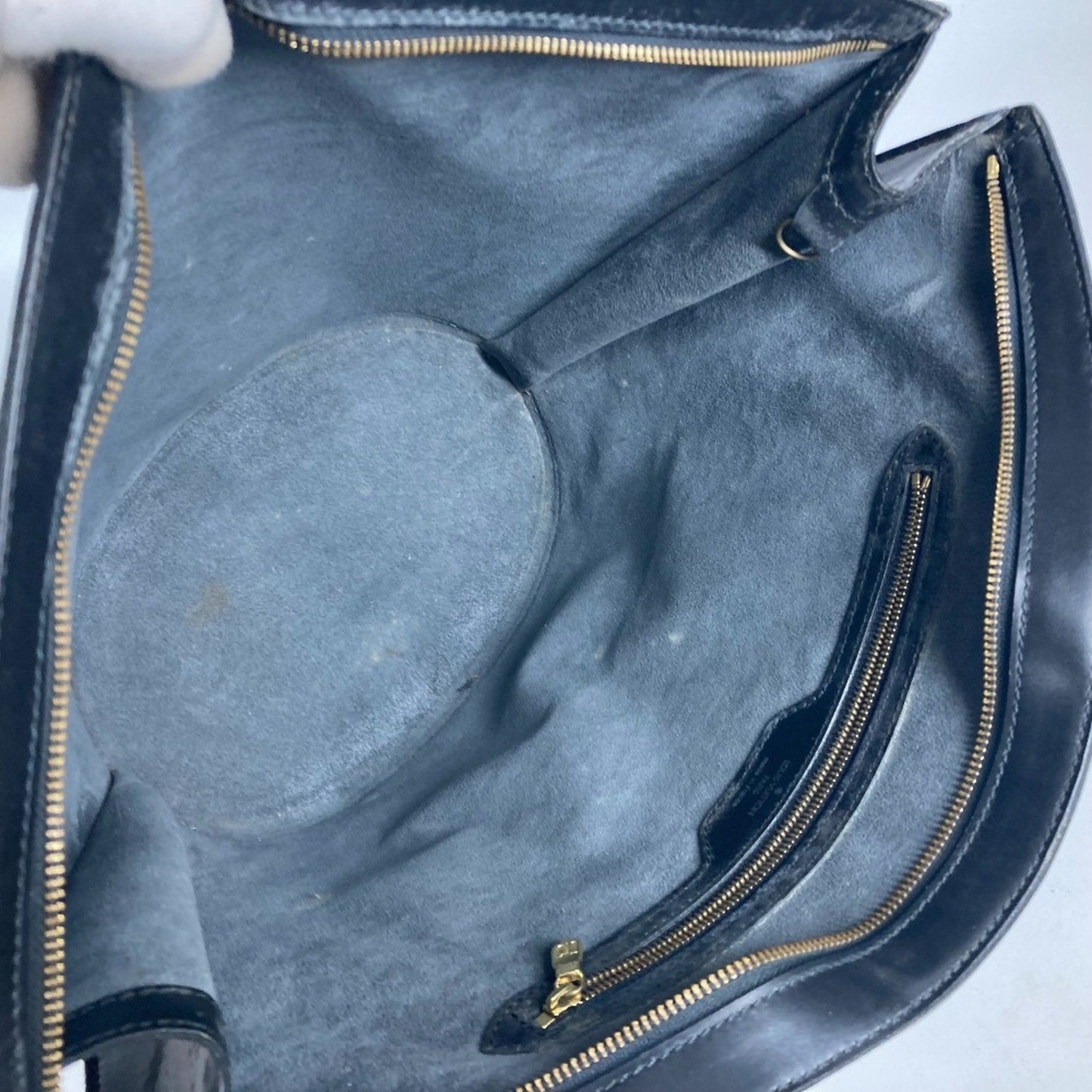 Louis Vuitton Black Epi Leather Shoulder Bag Tote Bag