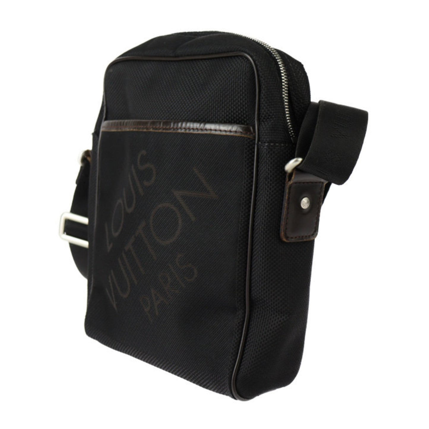 Louis Vuitton Black Brown Damier Geant Leather Messenger Bag Shoulder Bag