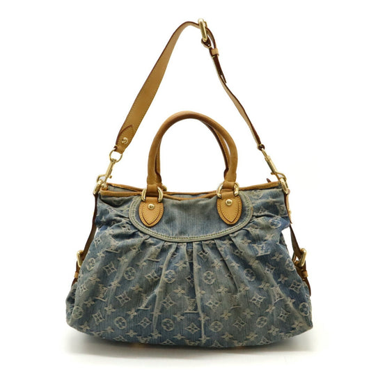 Louis Vuitton Monogram Denim Blue Monogram Denim Handbag Shoulder Bag Tote Bag ()