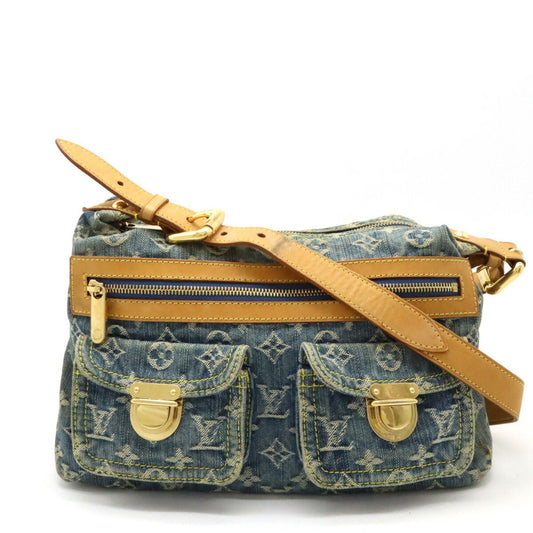 Louis Vuitton Monogram Denim Blue Monogram Denim Shoulder Bag ()