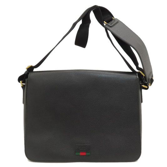 Gucci Black Leather Shoulder Bag ()