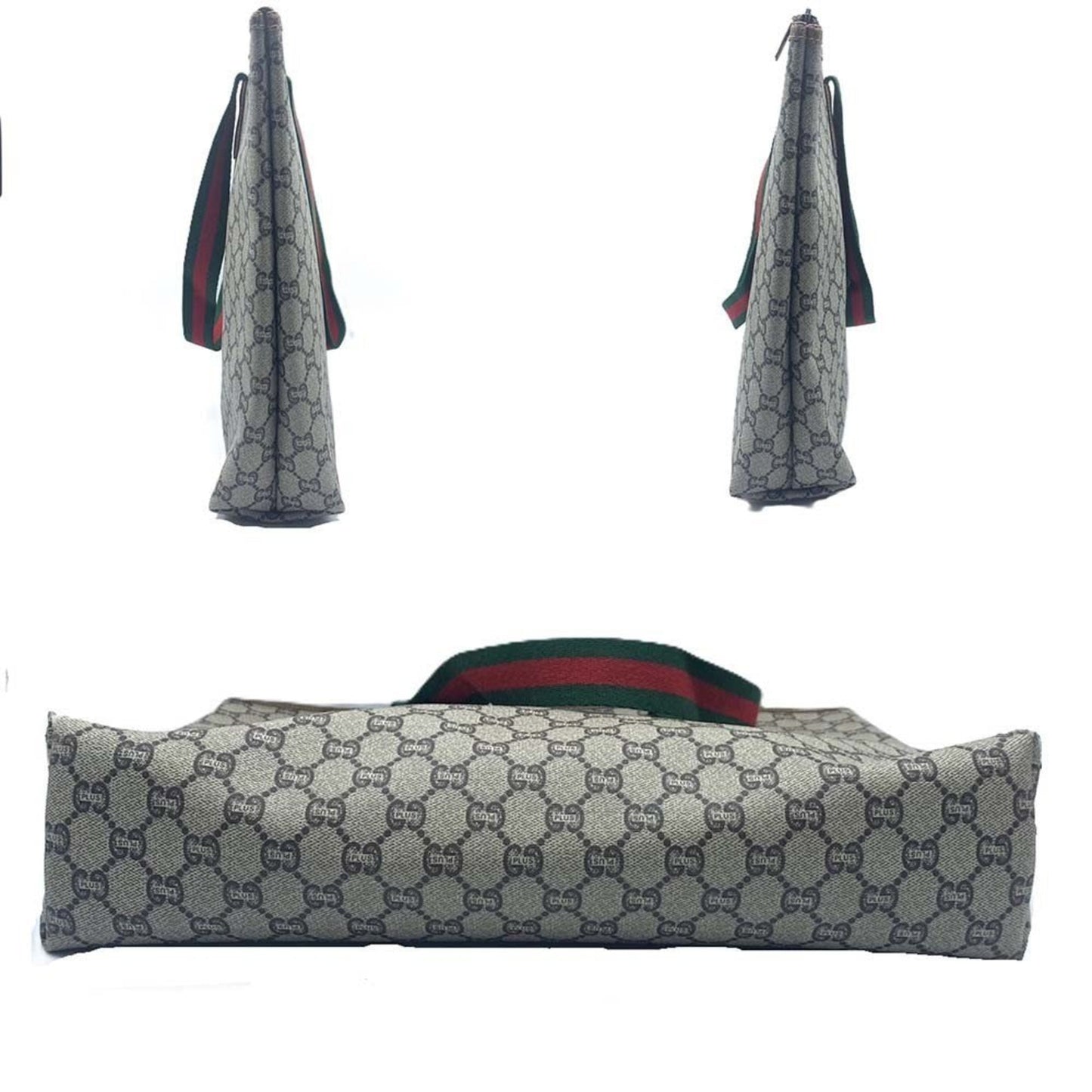 Gucci Gray Pvc Leather Tote Bag