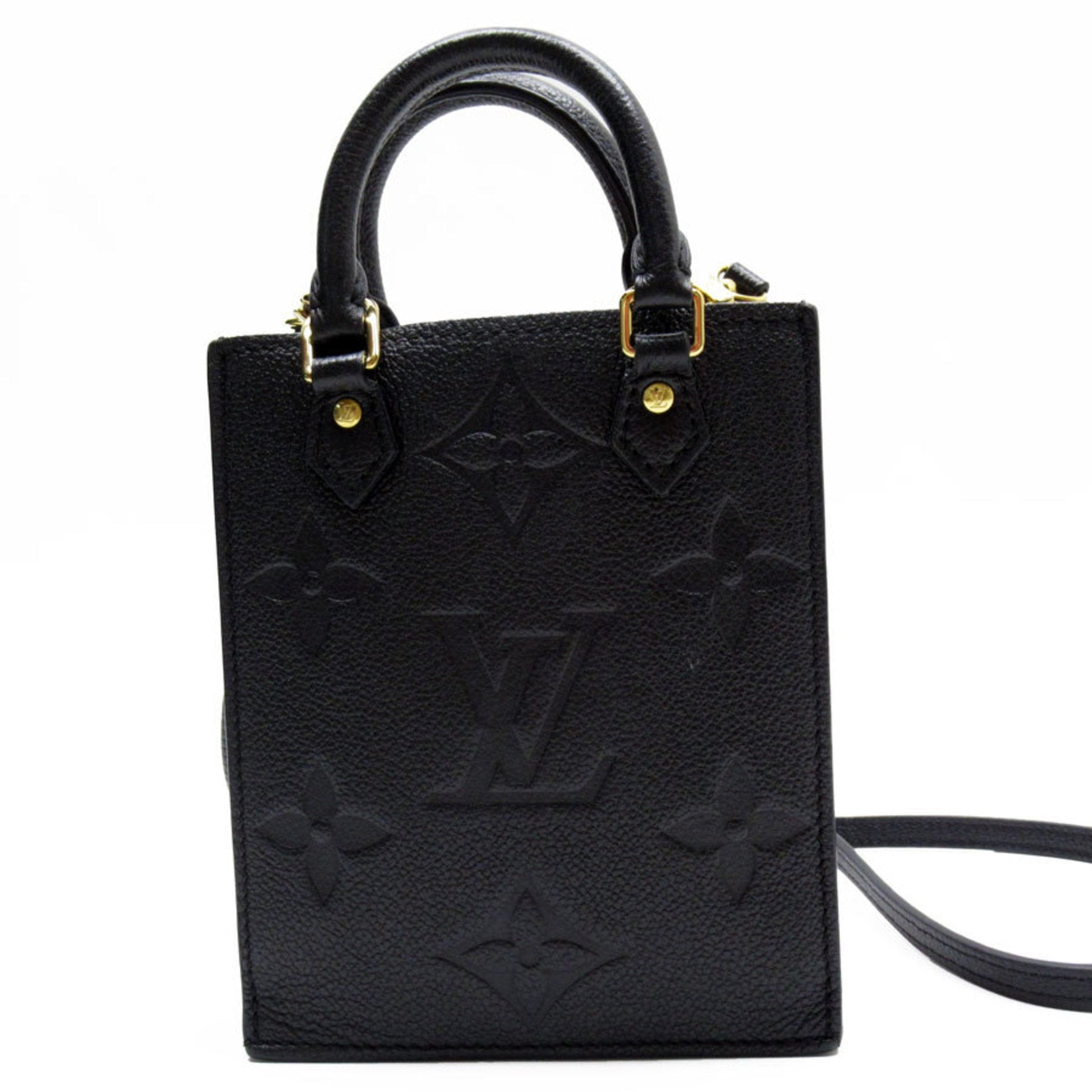 Louis Vuitton Black Monogram Empreinte Handbag Shoulder Bag ()