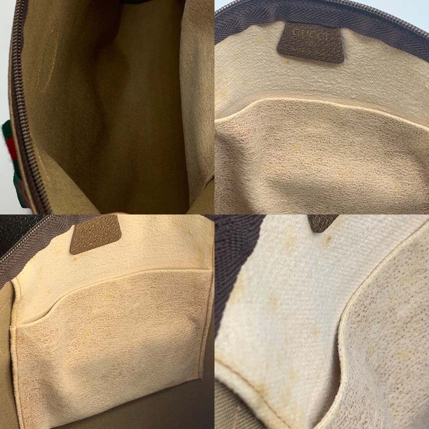 Gucci Gray Pvc Leather Tote Bag