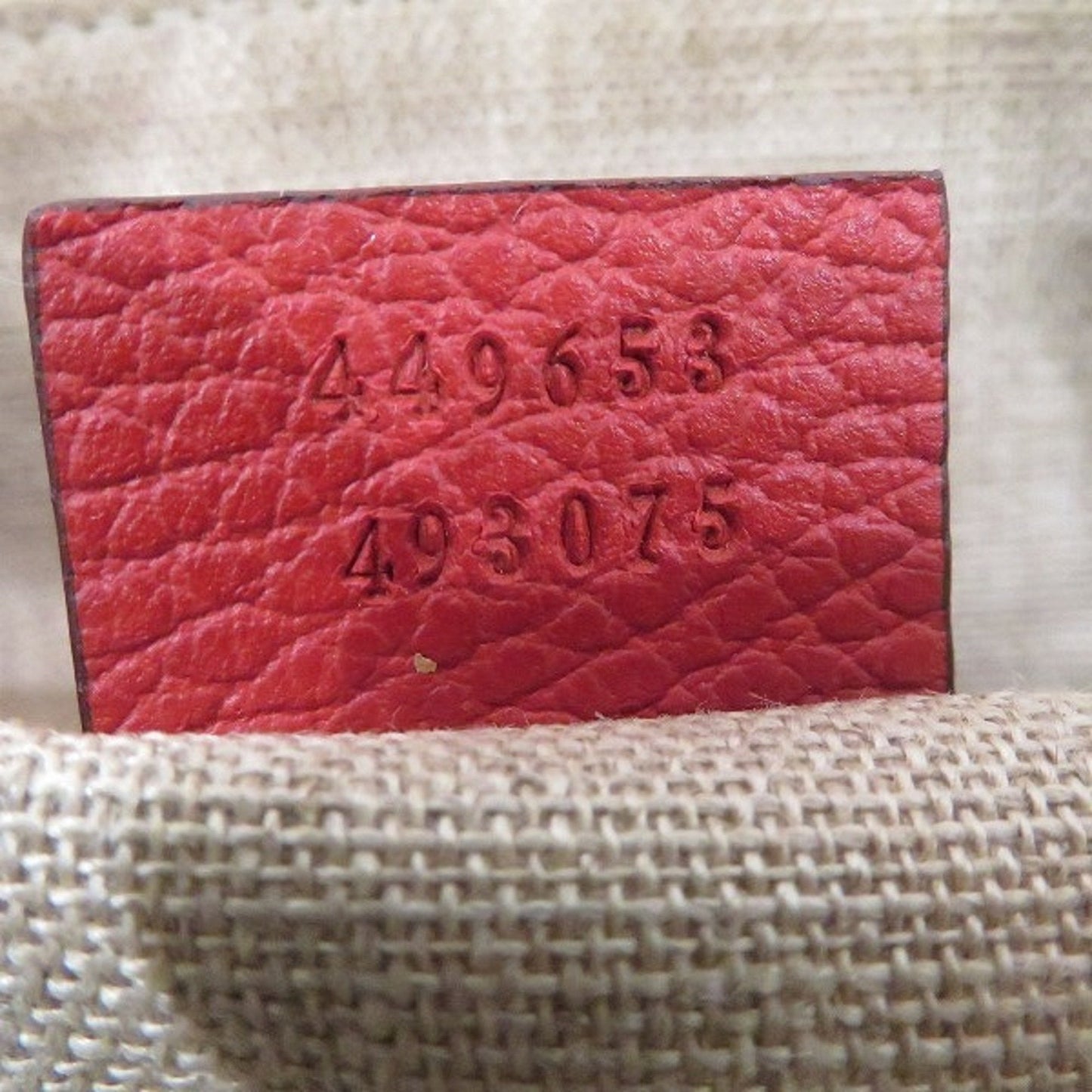 Gucci Red Color Leather Clutch Bag