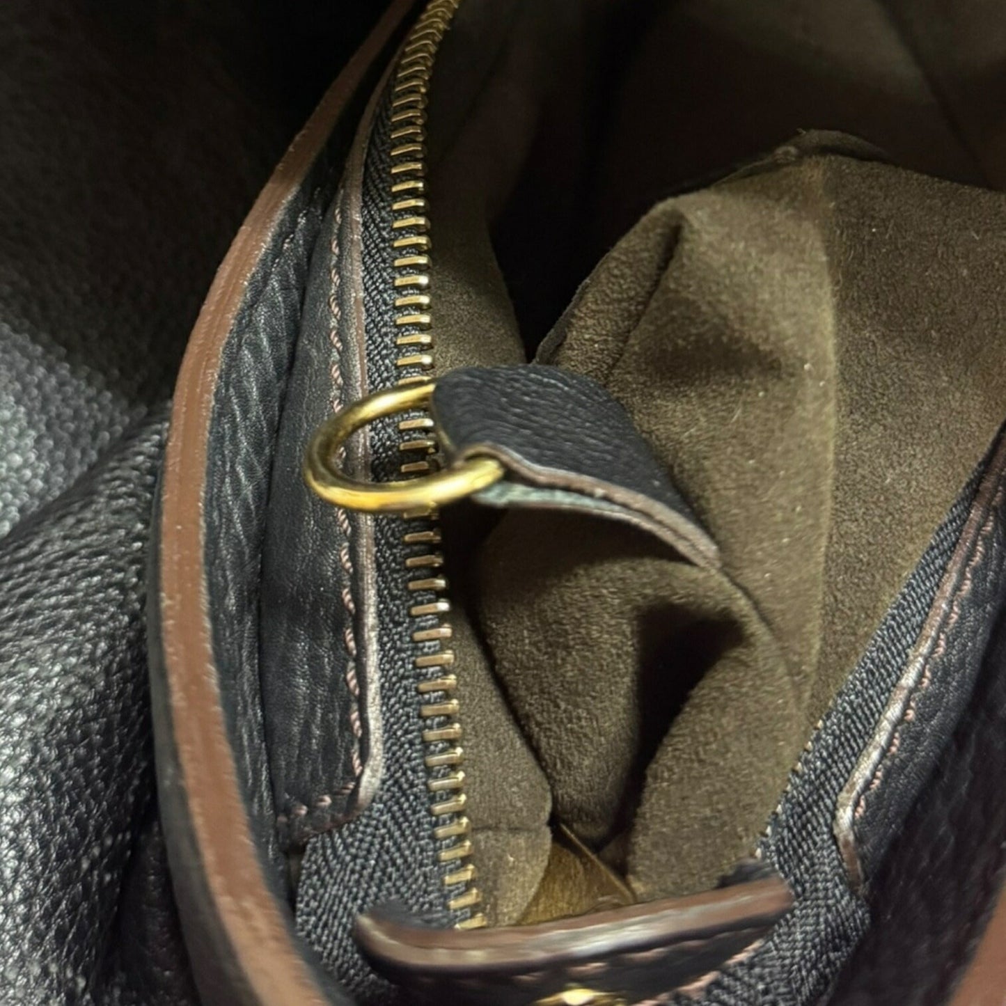 Louis Vuitton Mahina Black Mahina Leather Shoulder Bag