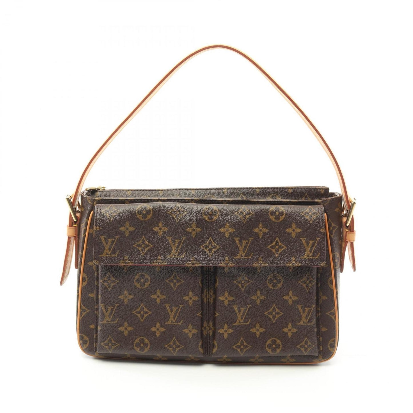 Louis Vuitton Brown Monogram Leather Shoulder Bag