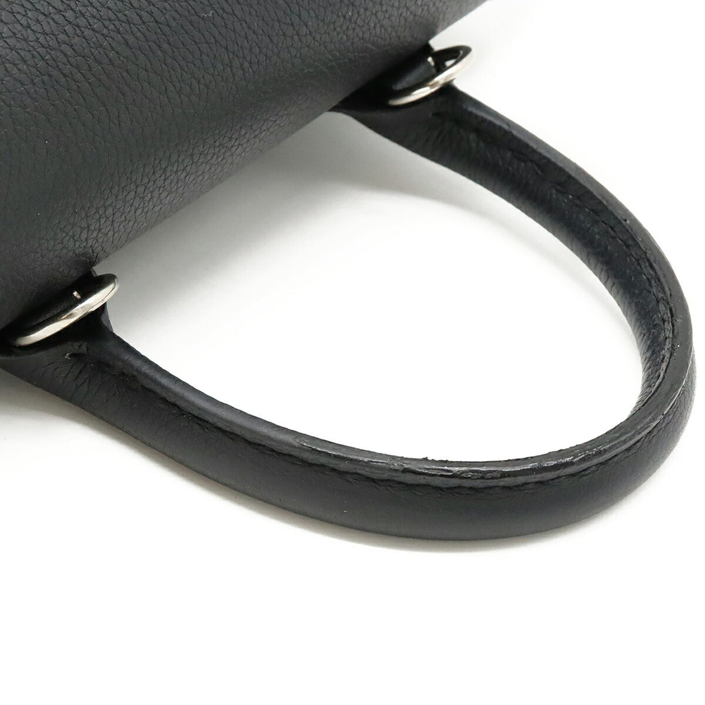 Louis Vuitton Noir Leather Backpack Handbag Shoulder Bag