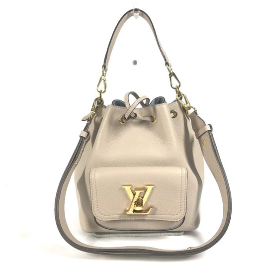 Louis Vuitton Beige Leather Shoulder Bag ()
