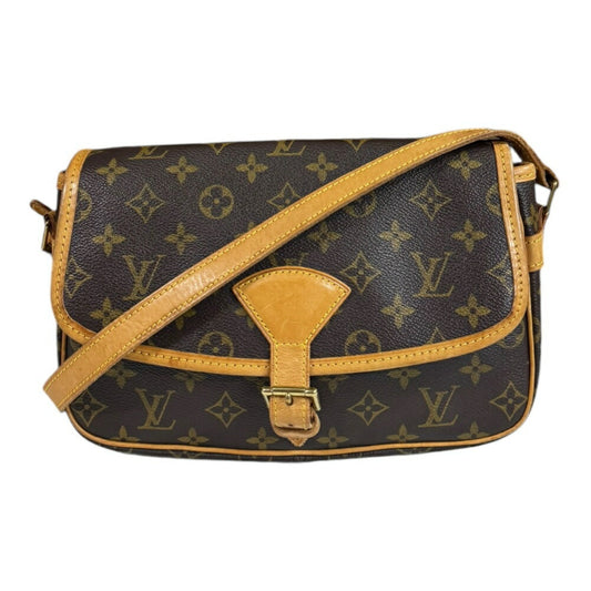 Louis Vuitton Brown Monogram Canvas Shoulder Bag ()