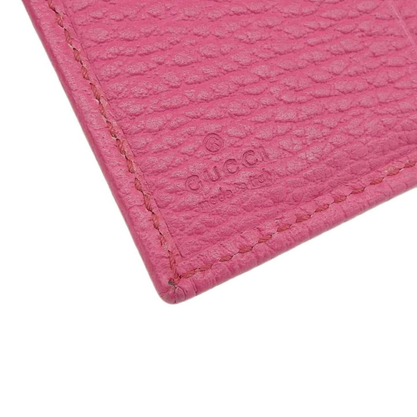Gucci Pink Leather Wallet (Tri-Fold)