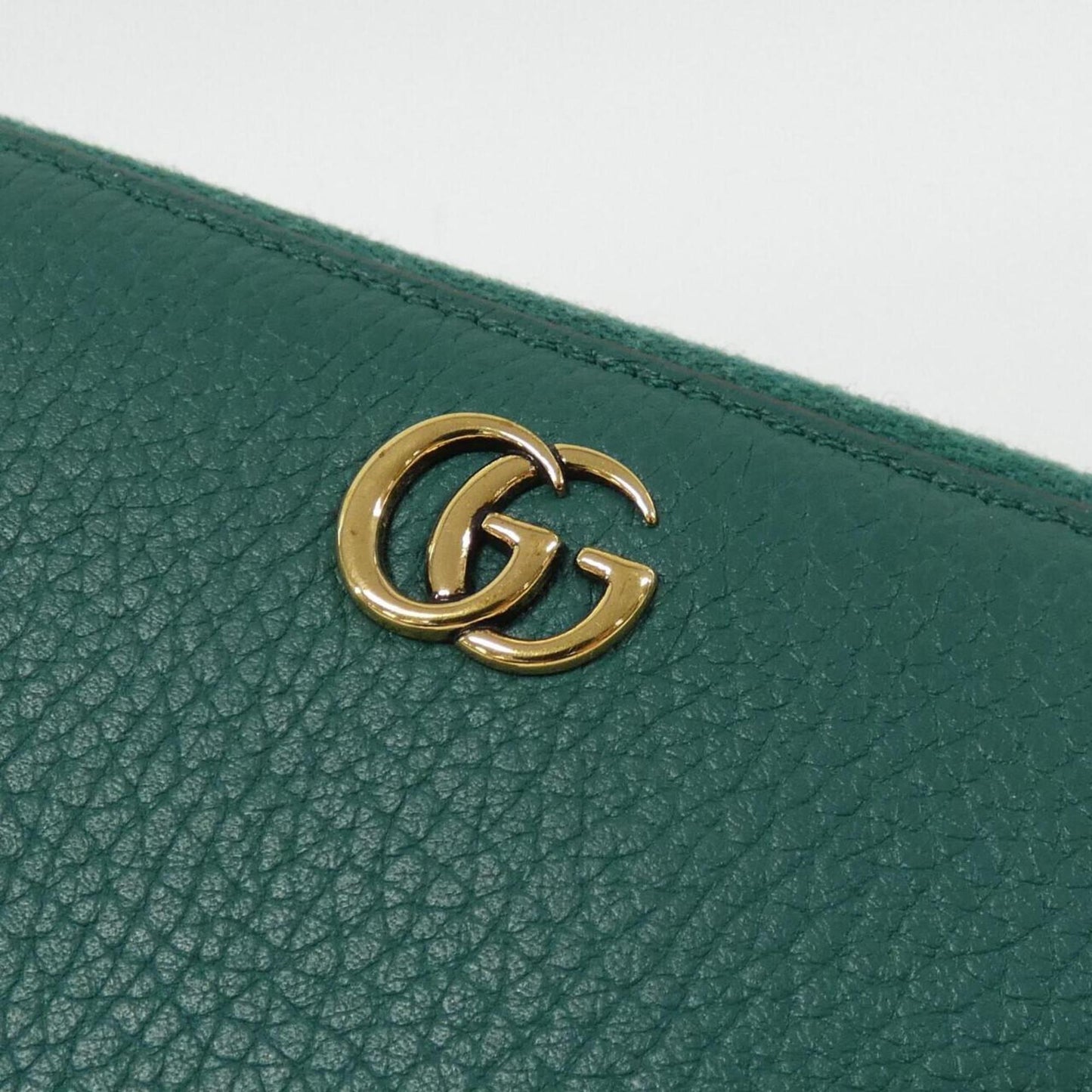 Gucci Emerald Green Leather Long Wallet (Bi-Fold)
