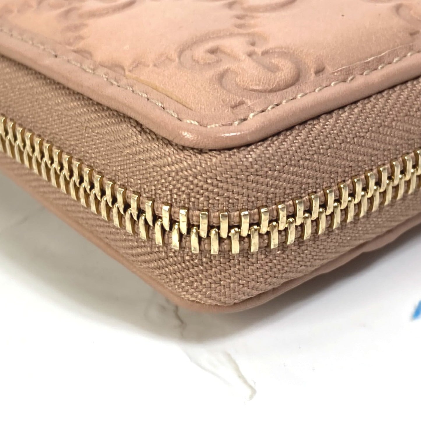 Gucci Pink Leather Long Wallet (Bi-Fold)
