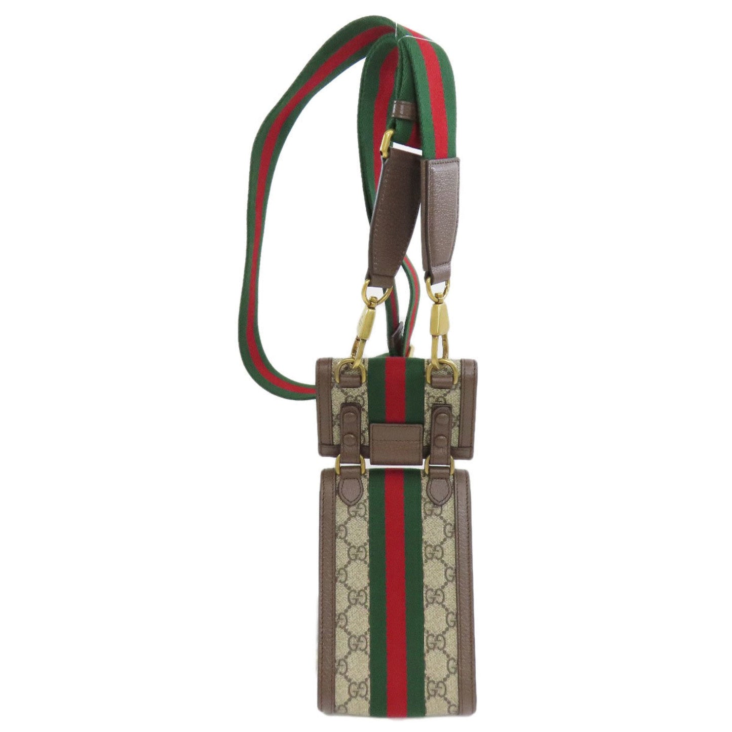 Gucci Beige Brown Pvc Shoulder Bag