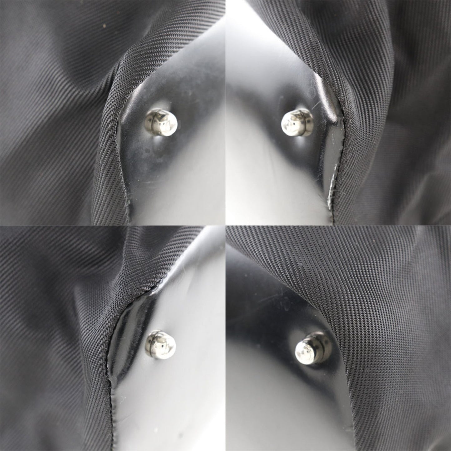 Gucci Black Brown Nylon Canvas Tote Bag