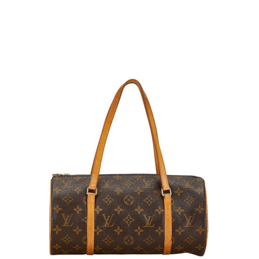 Louis Vuitton Brown Pvc Leather Shoulder Bag ()