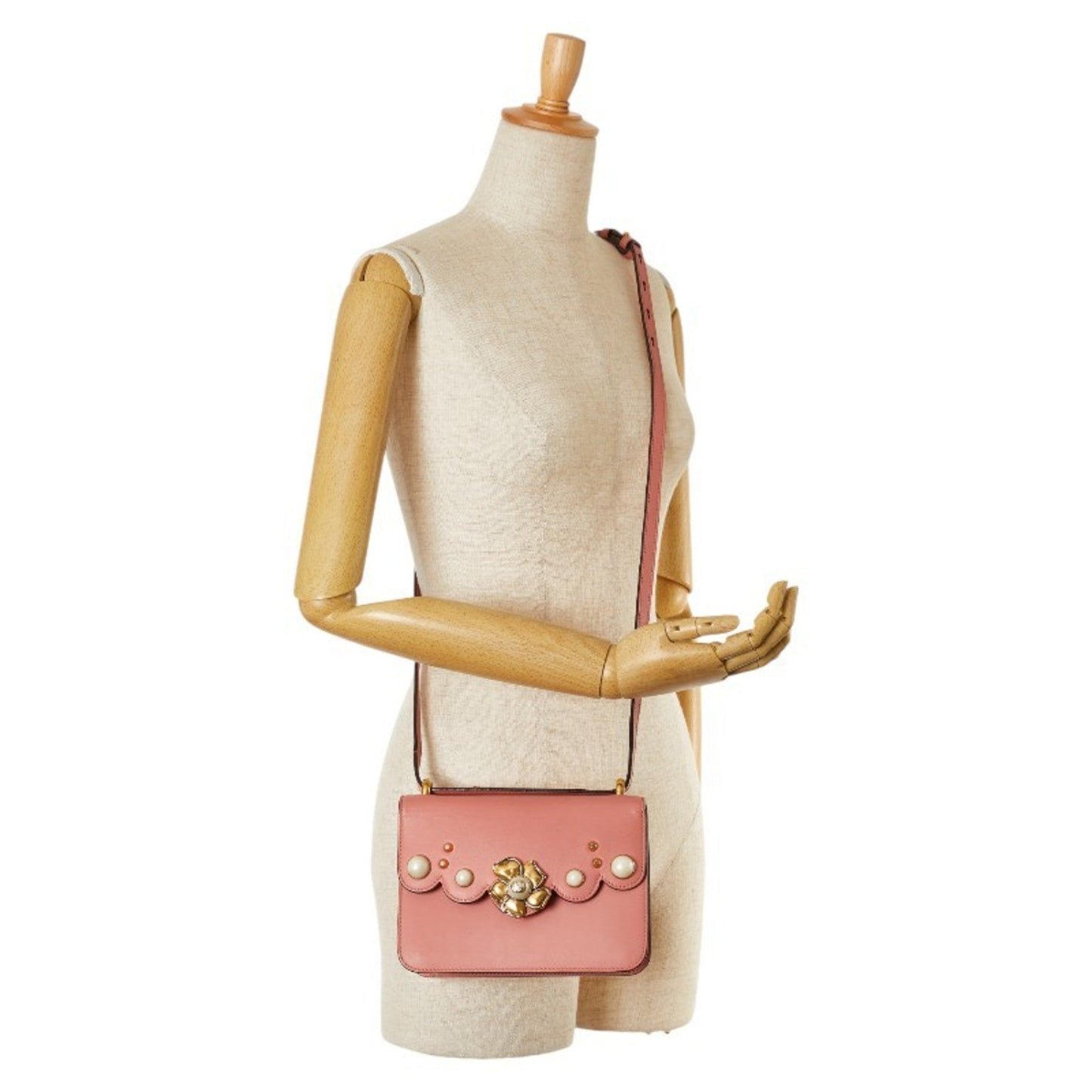 Gucci Pink Leather Shoulder Bag