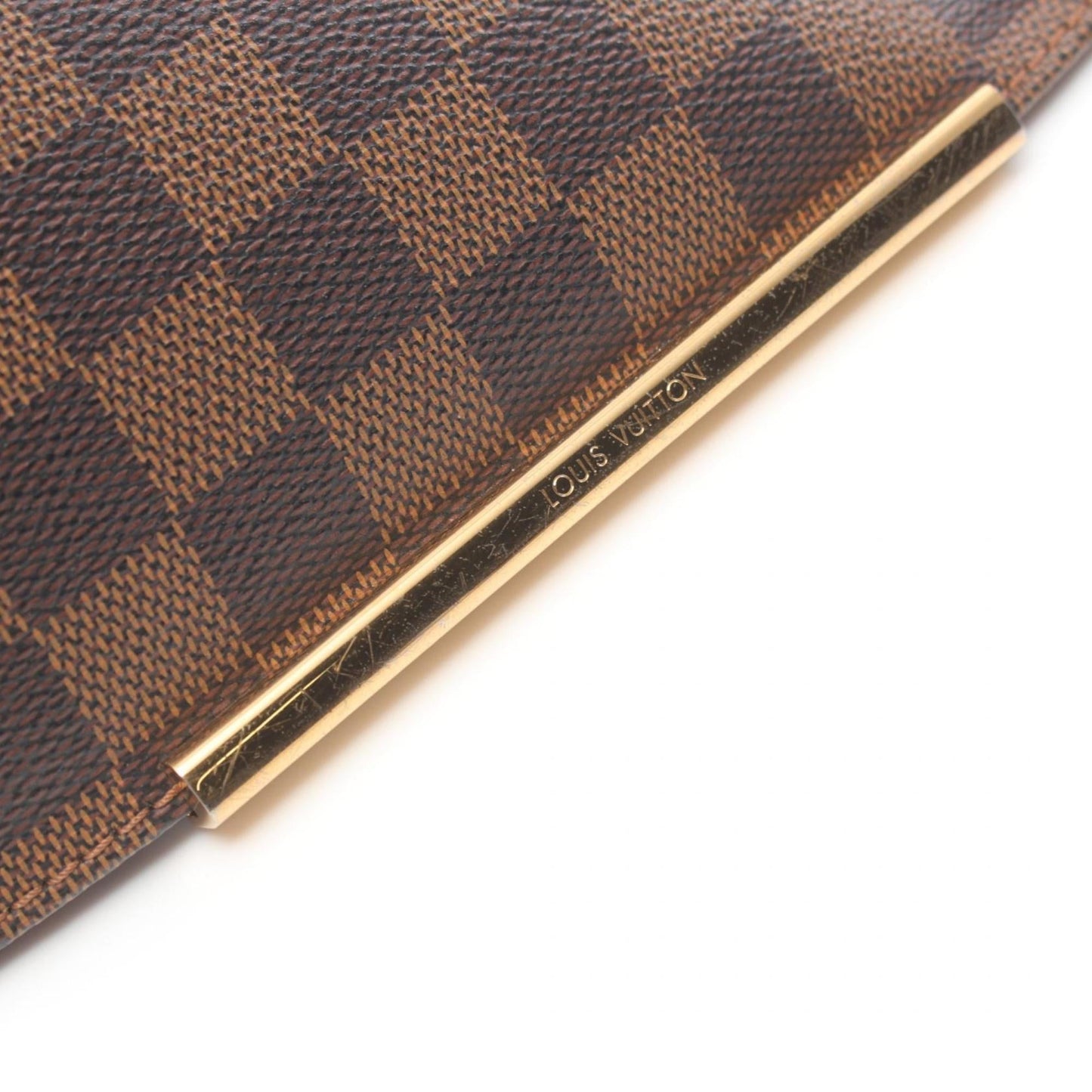 Louis Vuitton Brown Pvc Leather Shoulder Bag