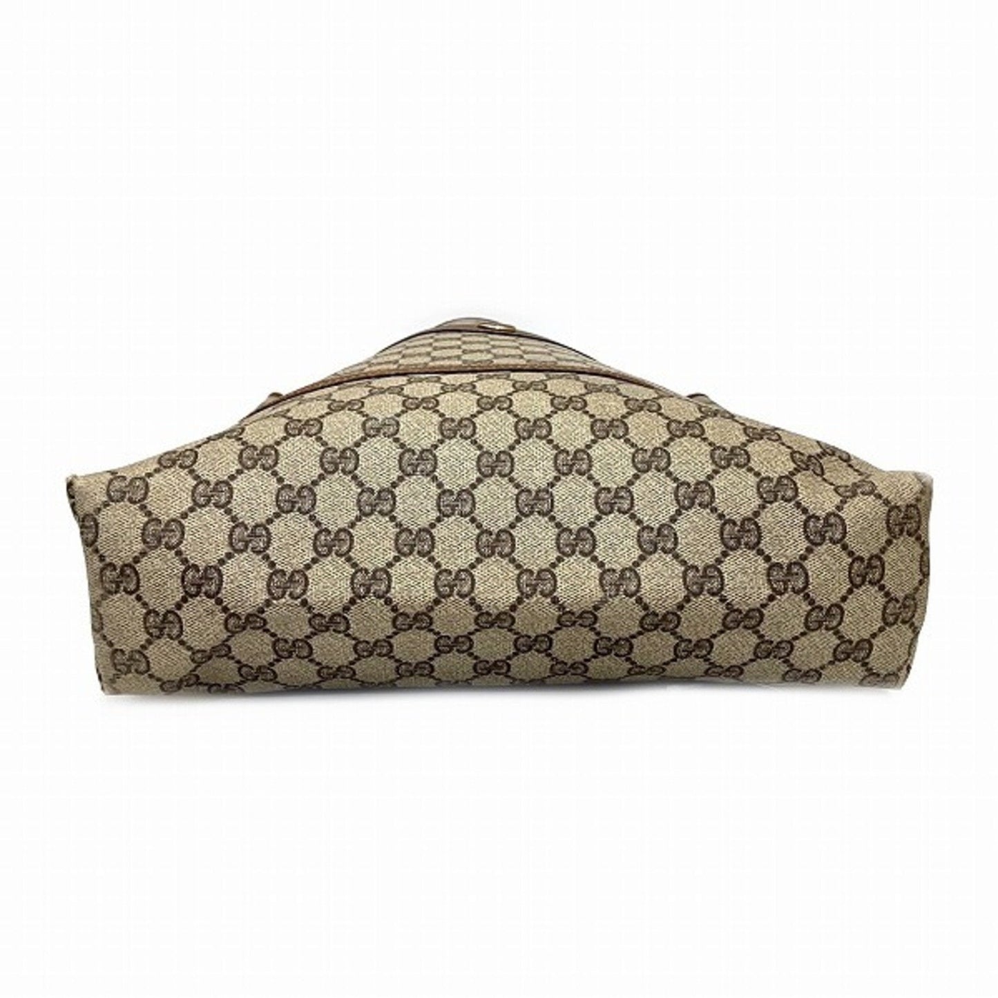 Gucci Sherry Line Brown Pvc Leather Tote Bag