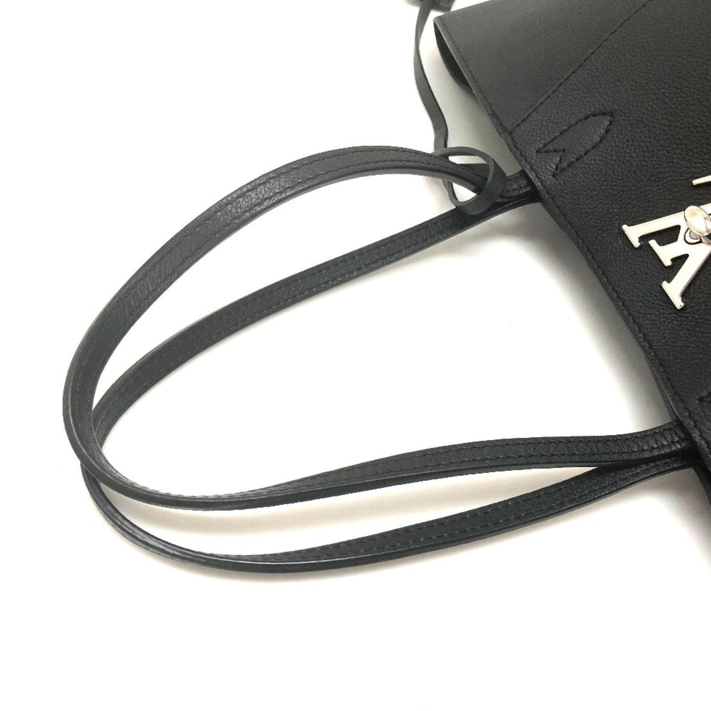 Louis Vuitton Black Leather Shoulder Bag