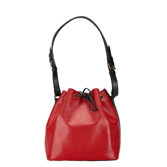 Louis Vuitton Castilian Red Noir Leather Shoulder Bag ()