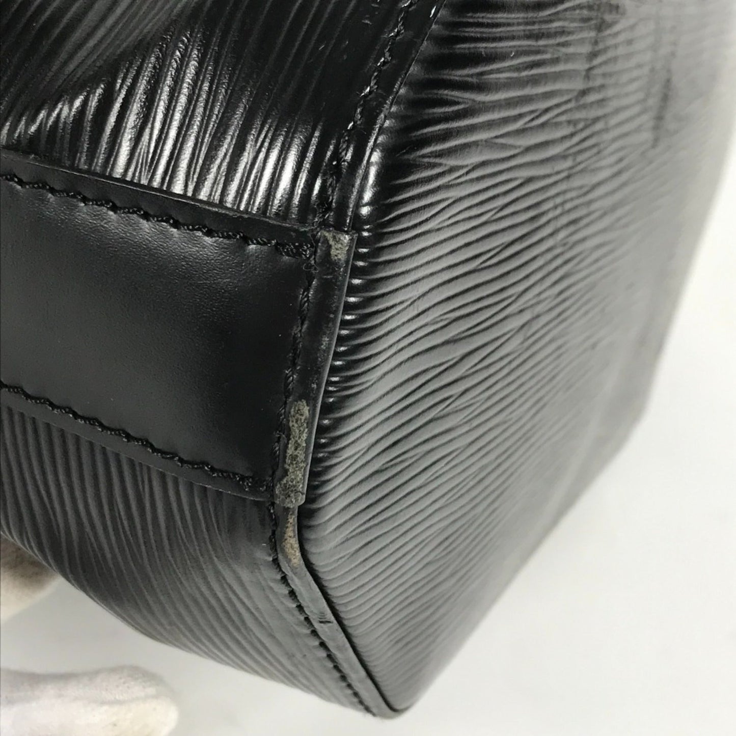 Louis Vuitton Black Noir Epi Leather Shoulder Bag