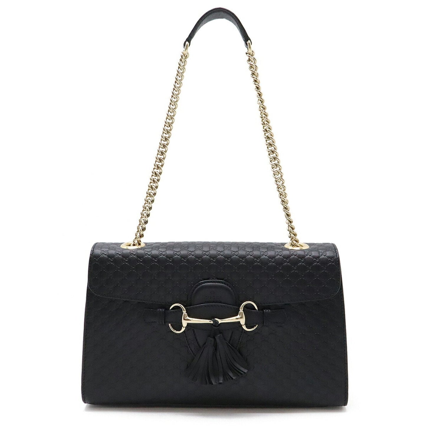 Gucci Black Leather Shoulder Bag ()