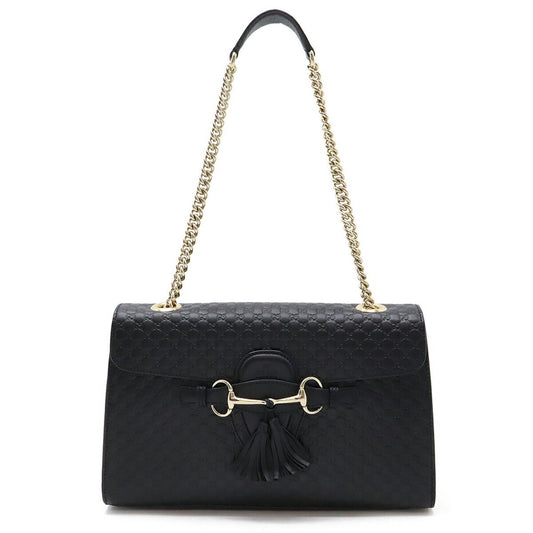 Gucci Black Leather Shoulder Bag ()