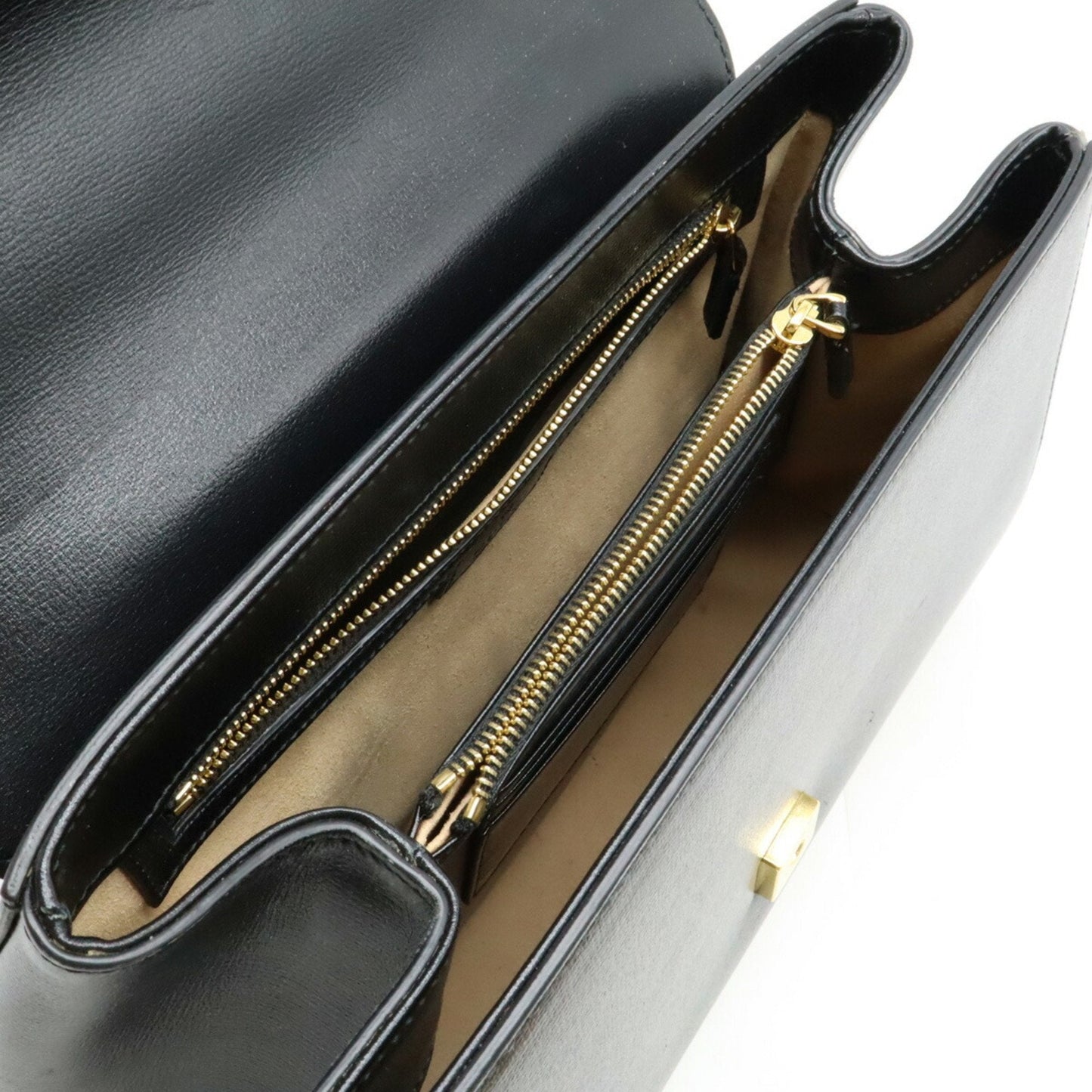 Gucci Black Leather Handbag Shoulder Bag