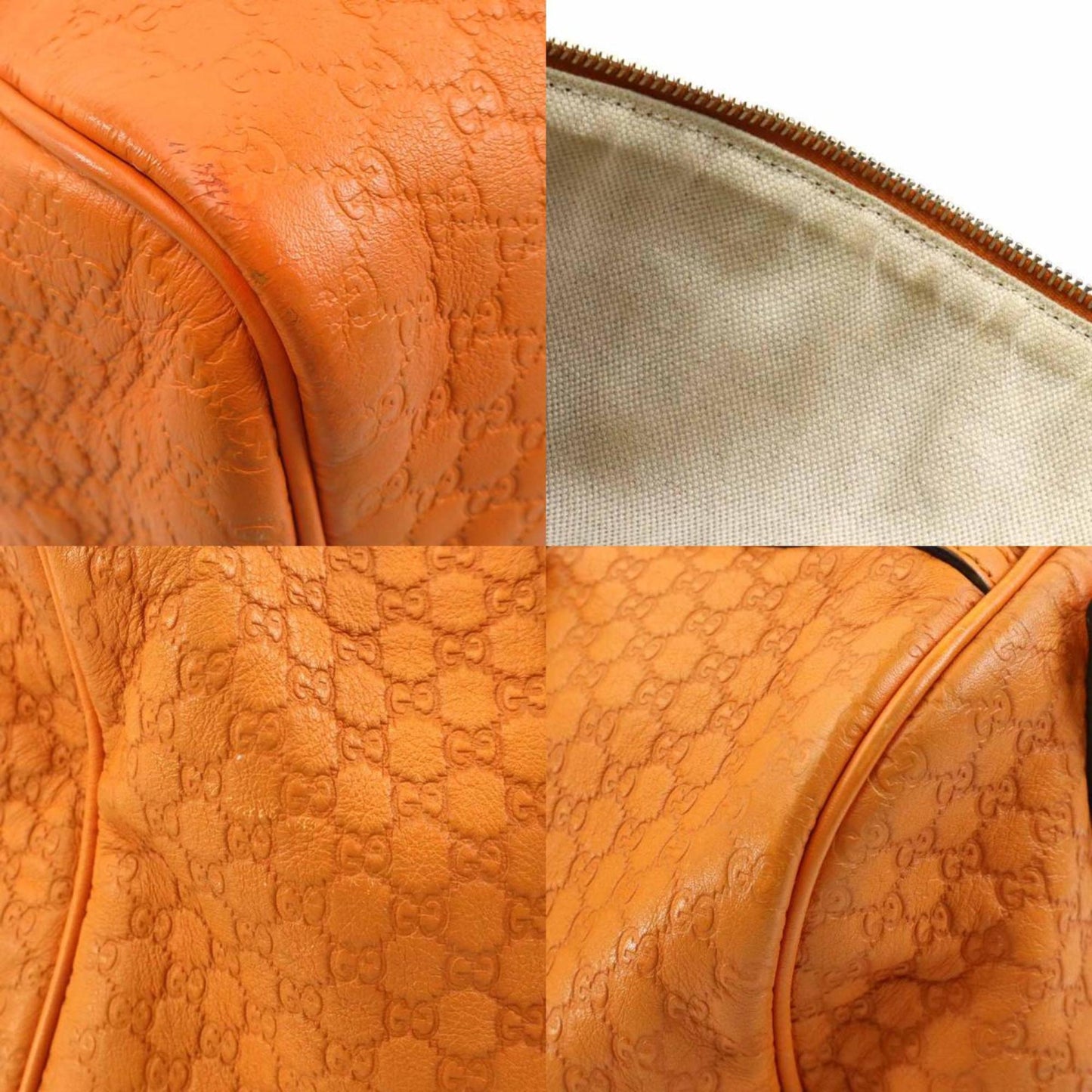 Gucci Gold Leather Handbag Shoulder Bag