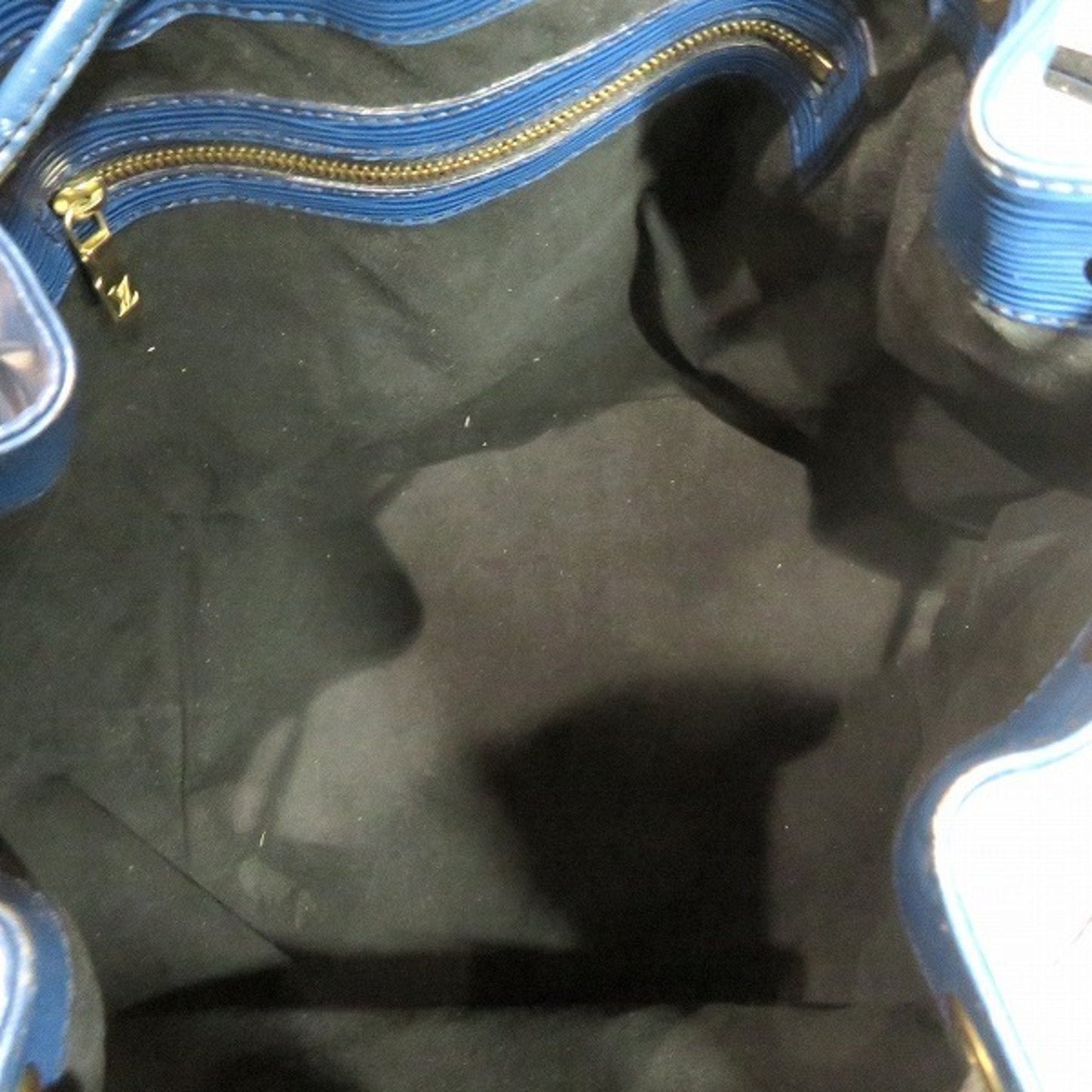 Louis Vuitton Blue Toledo Blue Leather Shoulder Bag