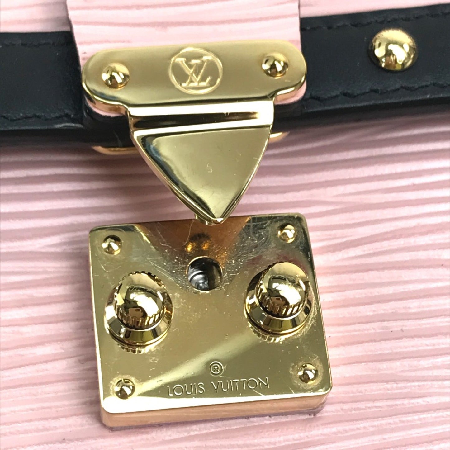 Louis Vuitton Pink Leather Shoulder Bag