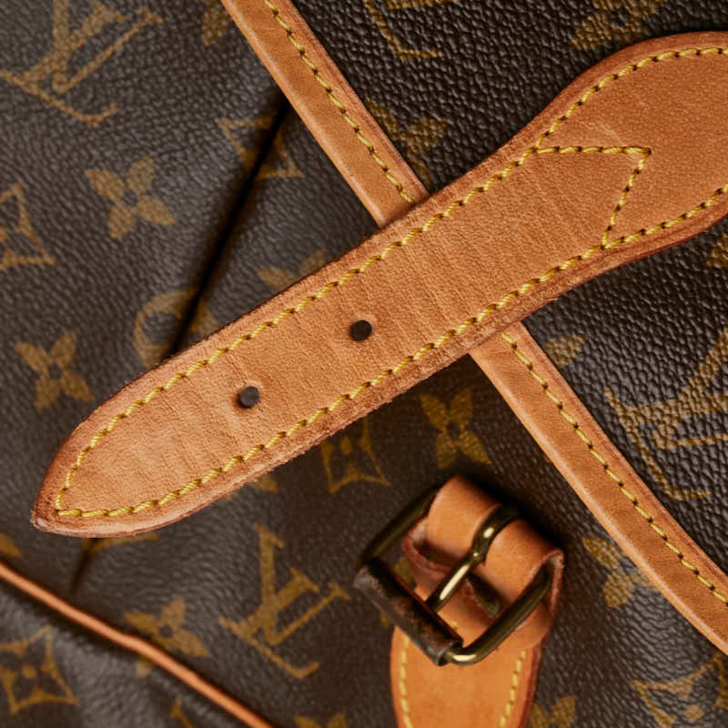 Louis Vuitton Brown Pvc Leather Shoulder Bag