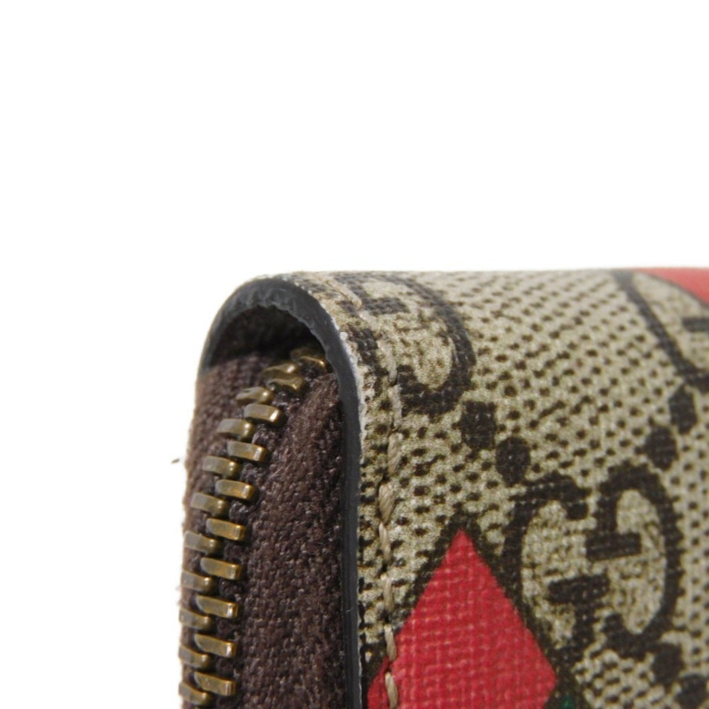 Gucci Beige Gg Supreme Leather Coin Purse/Coin Case