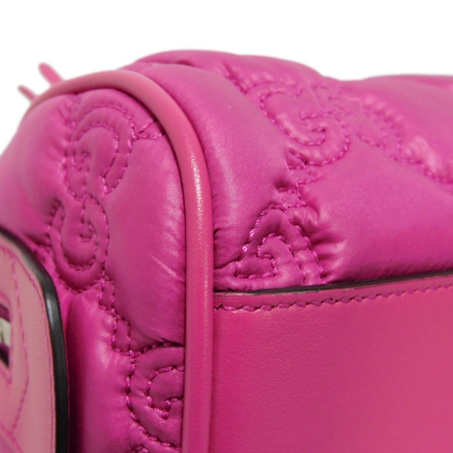 Gucci Pink Nylon Handbag