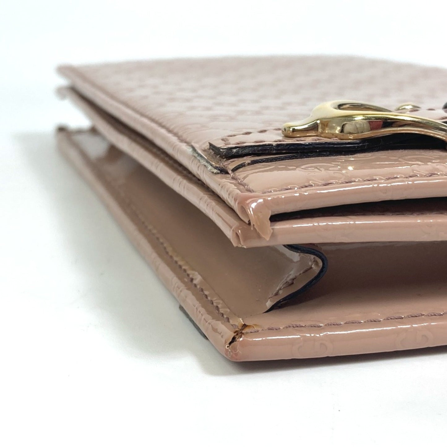 Gucci Beige Patent Leather Shoulder Bag