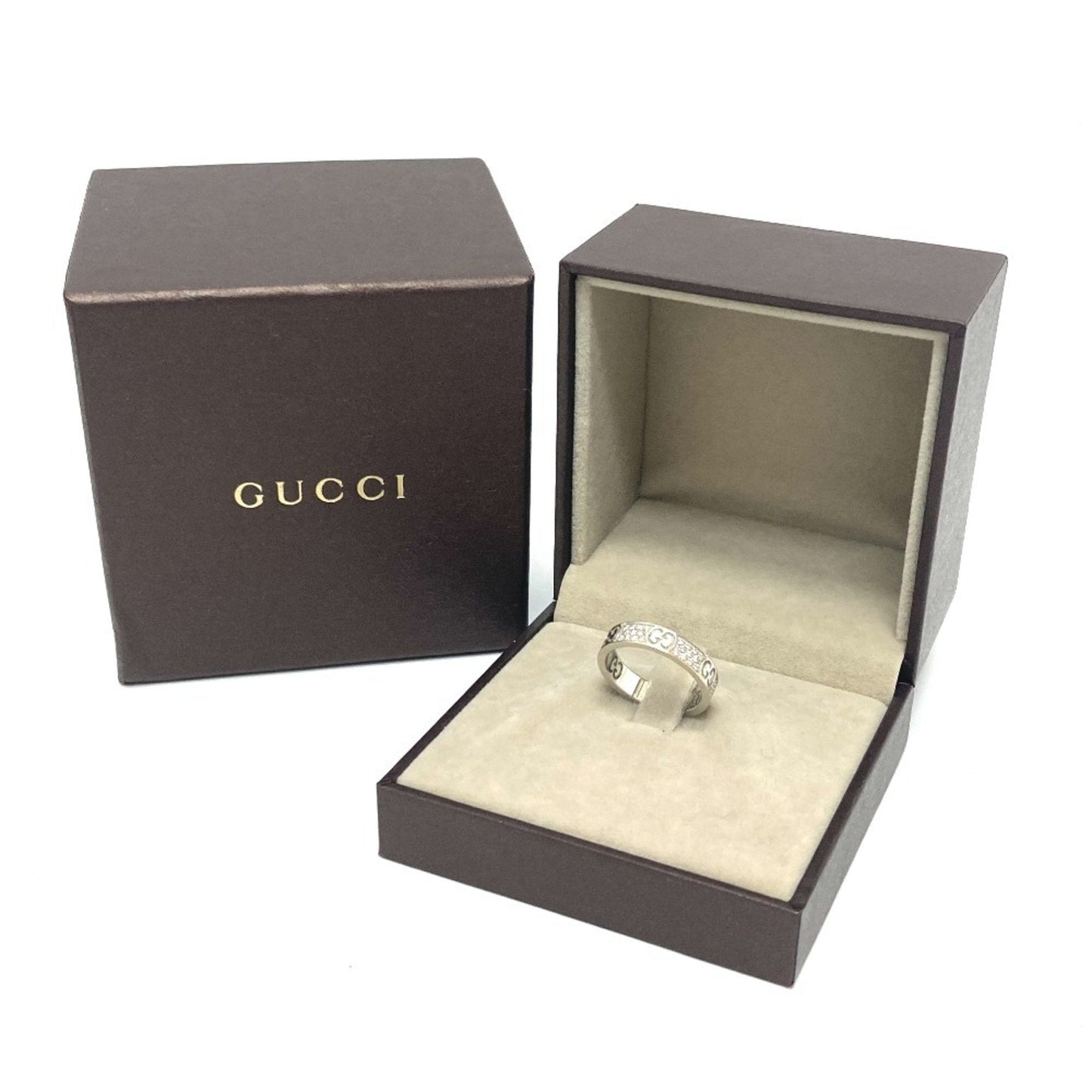 Gucci Silver White Gold (18K) Band Ring