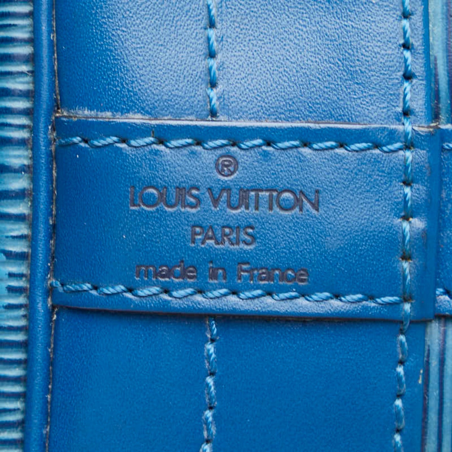 Louis Vuitton Epi Toledo Blue Leather Shoulder Bag