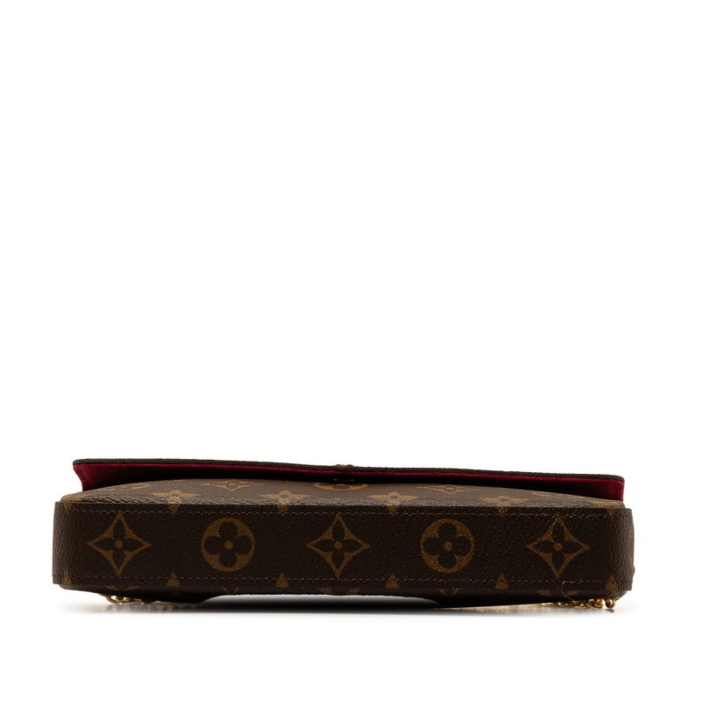 Louis Vuitton Brown Fuchsia Pvc Leather Pouch Shoulder Bag