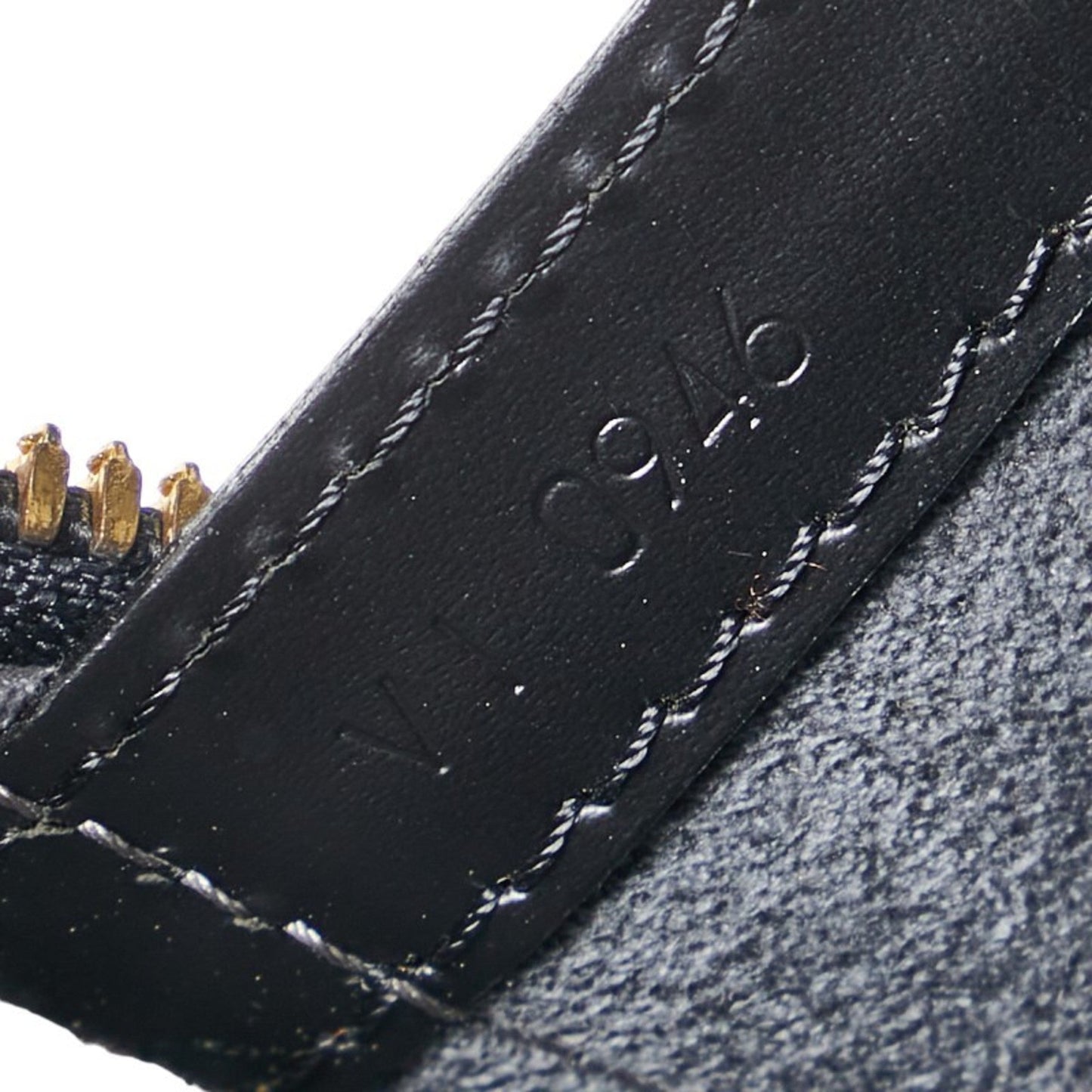 Louis Vuitton Epi Black Noir Leather Shoulder Bag Tote Bag