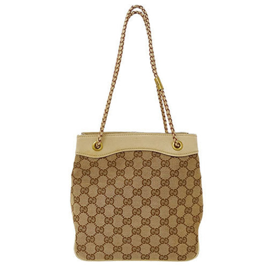 Gucci Beige Gg Canvas Handbag Shoulder Bag ()