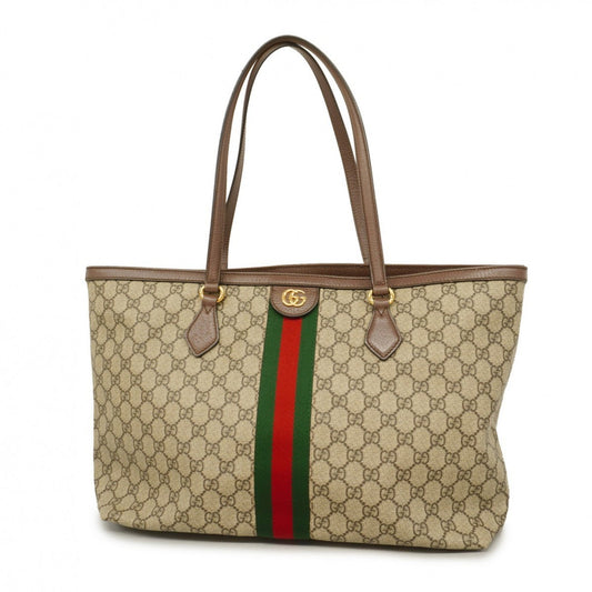 Gucci Brown Pvc Tote Bag ()