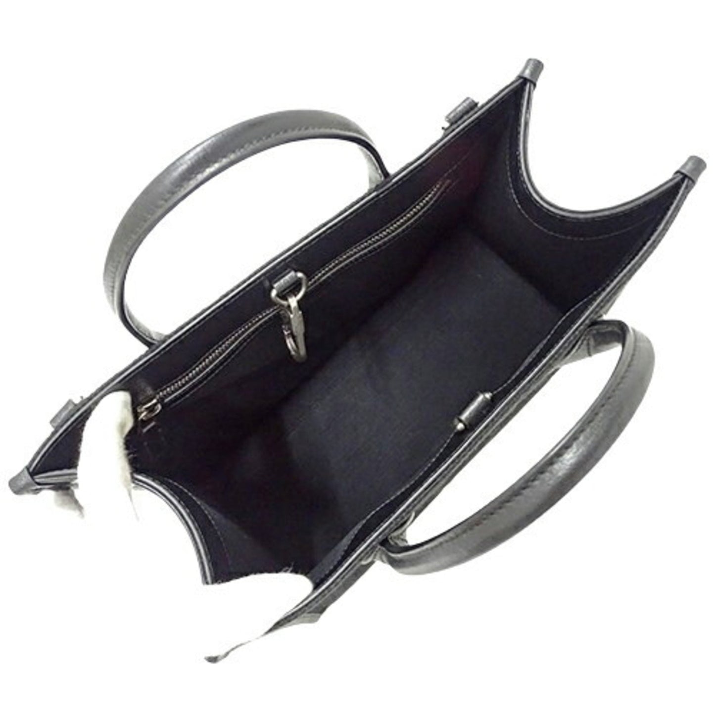 Gucci Black Canvas Handbag Shoulder Bag Tote Bag