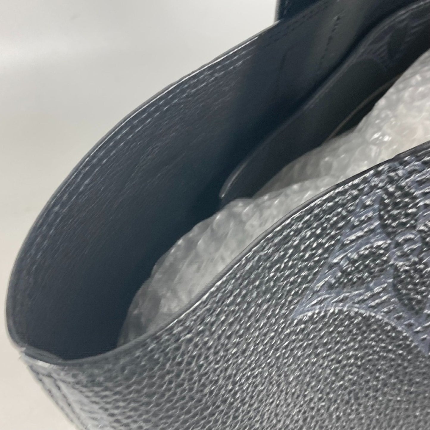 Louis Vuitton Black Leather Shoulder Bag Tote Bag