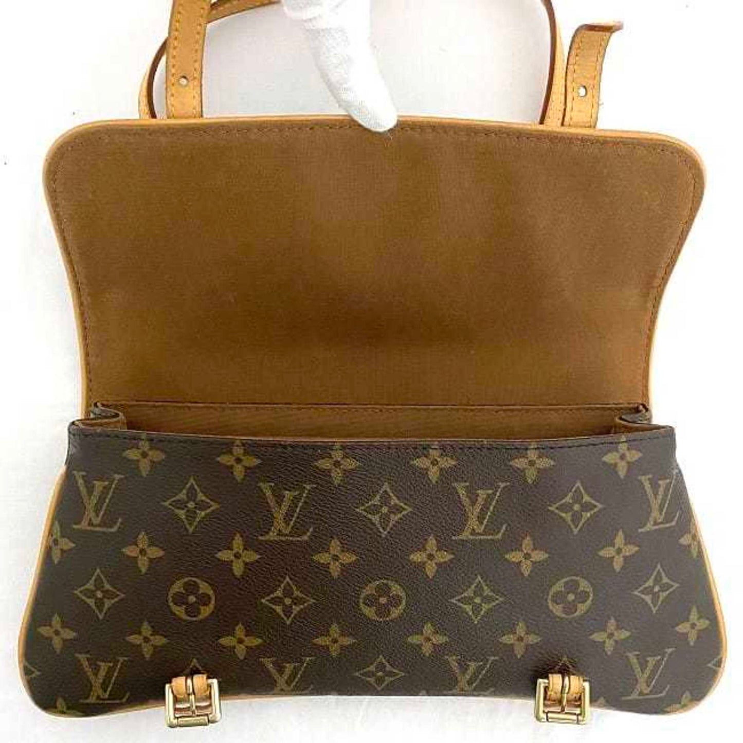 Louis Vuitton Monogram Beige Brown Monogram Monogram Handbag Shoulder Bag