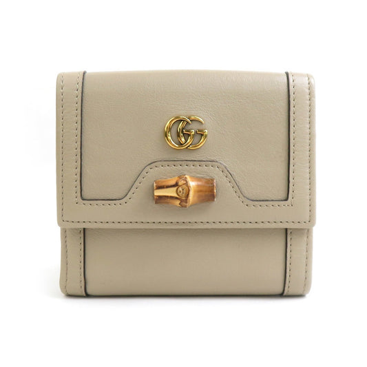 Gucci Beige Leather Wallet (Bi-Fold) ()