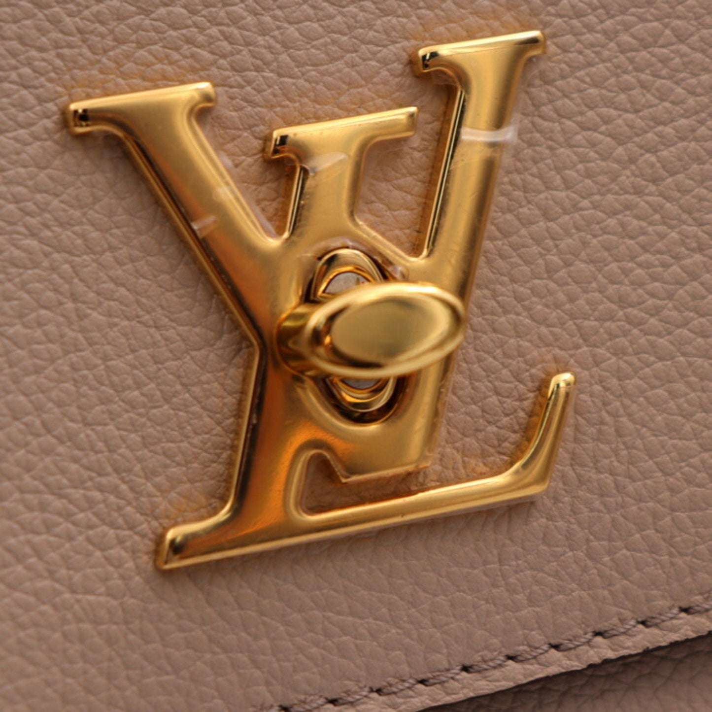 Louis Vuitton Grayish Leather Handbag Shoulder Bag Tote Bag